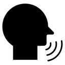 Voice Control Talking Head icon