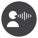 Voice Black Filled icon