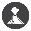 Volcano Eruption Ash Cloud icon