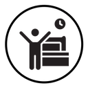 Wake up in the morning icon
