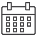 Wall calendar icon