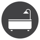 Wall Shower Bathtub icon