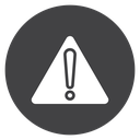 Warning Black Filled icon