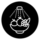 Wash fruits icon