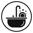 Washing dishes icon
