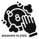 Washing plate icon