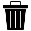 Waste Bin Lid Handle icon