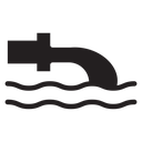 Waste water icon