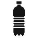 Water bottle Black Filled icon