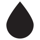 Water drop shape icon