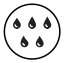 Water drop shape icon
