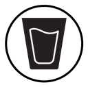 Water glass icon