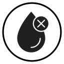 Water not clear Black Filled icon