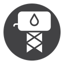 Water tank Black Filled icon