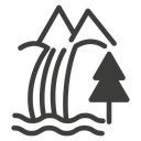 Waterfall icon