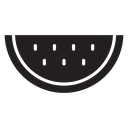 Watermelon Black Filled icon