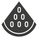 Watermelon slice icon
