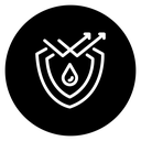 Waterproof protection icon