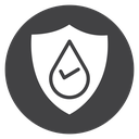 Waterproof Black Filled icon