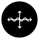 Wave sine icon