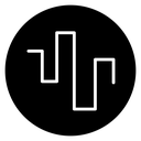 Wave square icon
