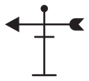 Weather vane icon
