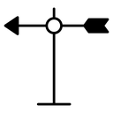 Weather Vane Wind Arrow icon