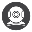 Web camera Black Filled icon