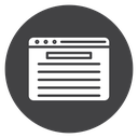 Web Page Black Filled icon