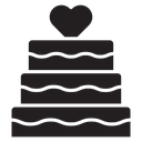Wedding cake icon