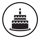 Wedding cake icon