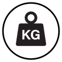 Weight kilogram icon