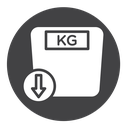 Weight loss Black Filled icon