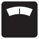 Weight scale icon