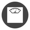 Weight scale Black Filled icon