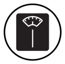 Weight scale icon