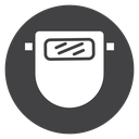 Welding Mask Black Filled icon
