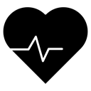 Wellbeing Black Filled icon