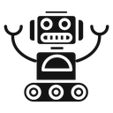 Wheels robot icon