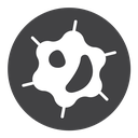 White blood cell Black Filled icon