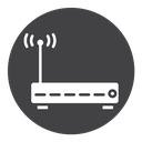 Wifi modem Black Filled icon