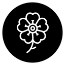 Wild rose icon