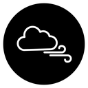 Wind clouds icon