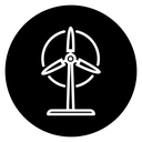 Wind energy icon