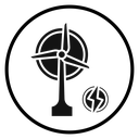 Wind power plant icon