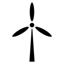 Wind turbine icon