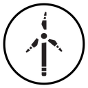 Wind turbine icon