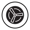Wind turbine icon