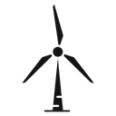 Wind turbine icon