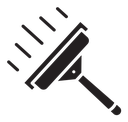 Window squeegee icon